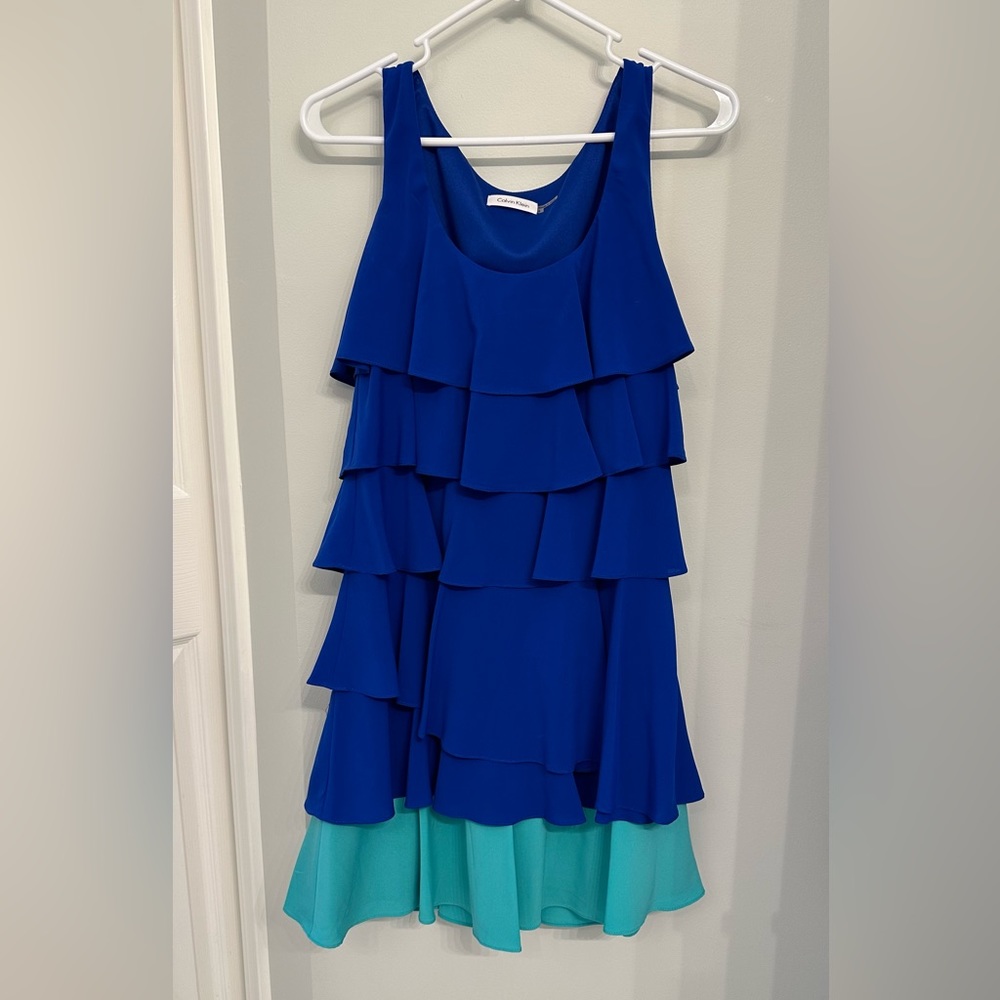 Calvin Klein Ruffle Dress